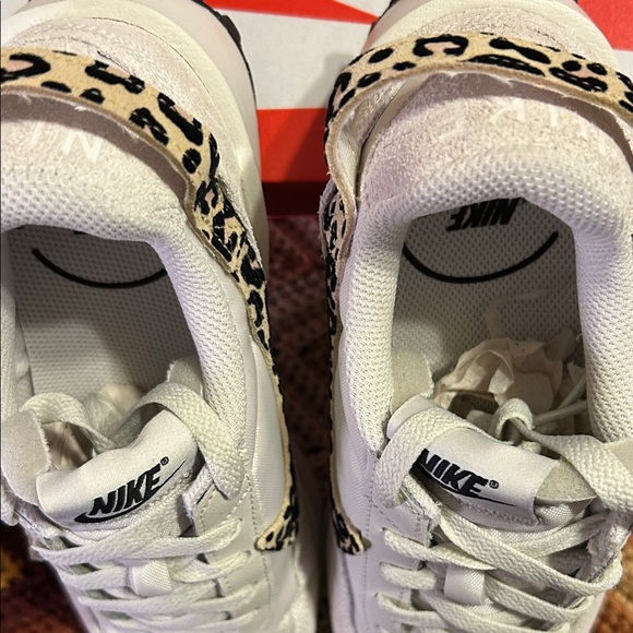 Nike New In Box Cream and Leopard Accent Sneakers - Picture 3 of 6